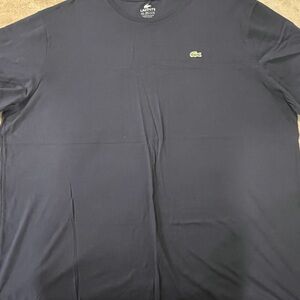 Lacoste Black Short Sleeve Tee with Iconic Logo